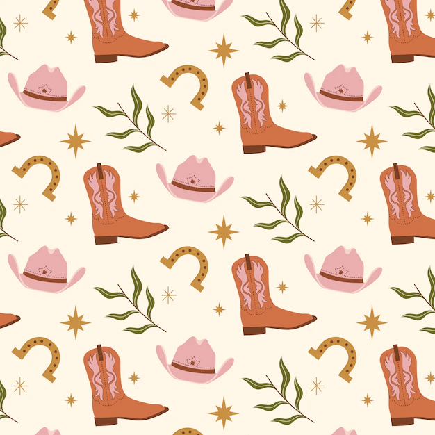 Free Vector | Flat western pattern