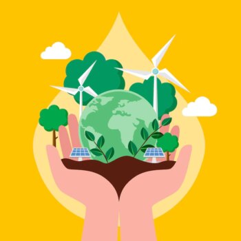 Free Vector | Flat world environment day save the planet illustration