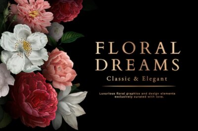 Free Vector | Floral dreams card