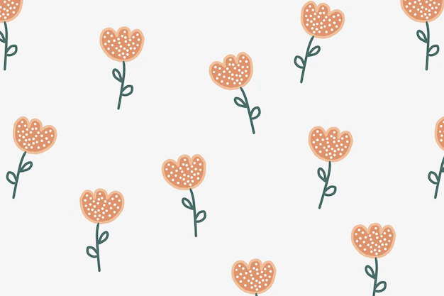 Free Vector | Flower background desktop wallpaper, cute vector