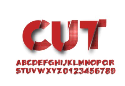 Free Vector | Font bundle of alphabet logo poster invitation text design