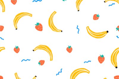 Free Vector | Fruits background vector, cute desktop wallpaper