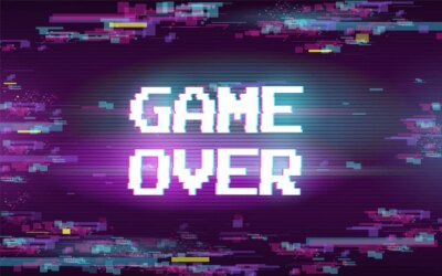 Free Vector | Game over with glitch effect