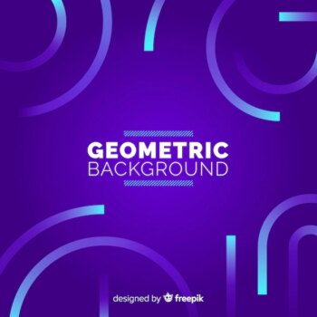 Free Vector | Geometric background with gradients