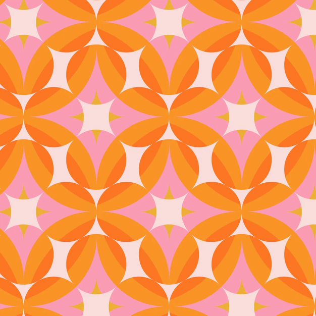 Free Vector | Geometric groovy pattern