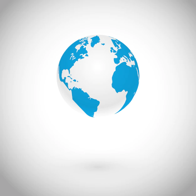 Free Vector | Globe symbol over white concept vector icon