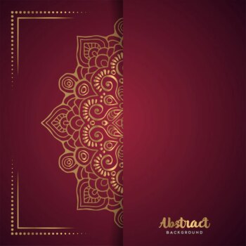 Free Vector | Gold background with mandala