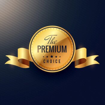 Free Vector | Golden premium luxury label