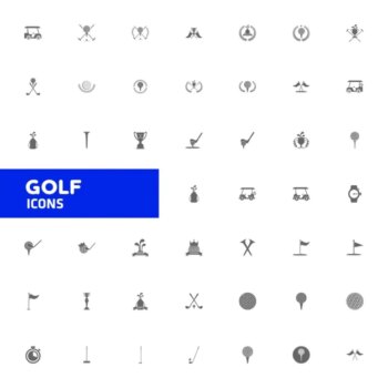 Free Vector | Golf icons