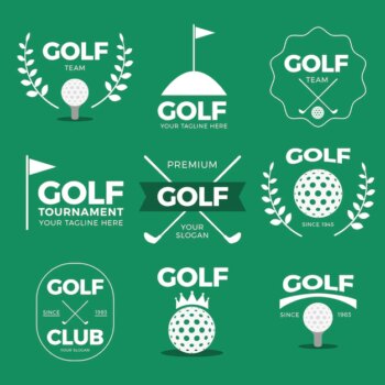 Free Vector | Golf logo collection