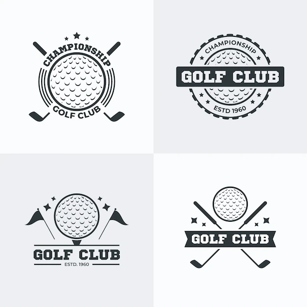 Free Vector | Golf logo collection in flat design