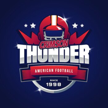 Free Vector | Gradient american football logo template