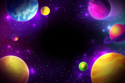 Free Vector | Gradient colorful galaxy background