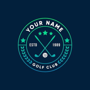Free Vector | Gradient golf logo