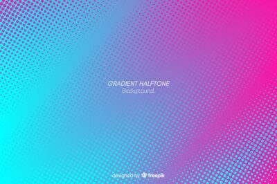 Free Vector | Gradient halftone effect colorful background