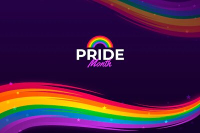 Free Vector | Gradient pride month background
