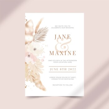 Free Vector | Gradient save the day wedding invitation