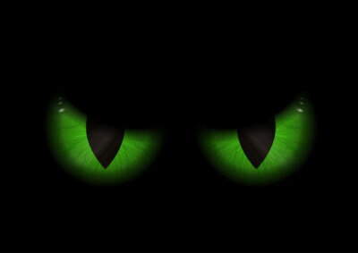 Free Vector | Green evil eyes background