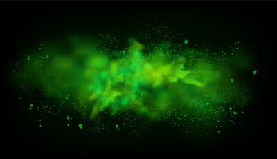 Free Vector | Green smoke background