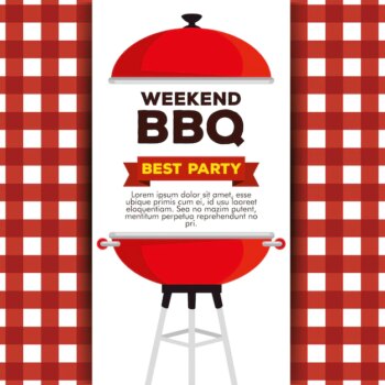 Free Vector | Grill bbq party invitation template