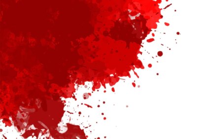 Free Vector | Halloween background with red blood splatter design