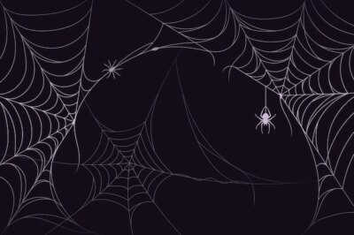 Free Vector | Halloween cobweb background theme