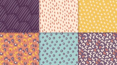 Free Vector | Hand drawn abstract pattern collection