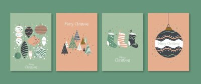 Free Vector | Hand drawn christmas cards