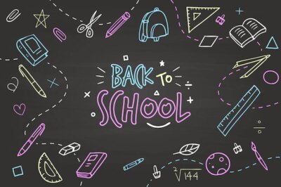 Free Vector | Hand drawn design back to school background