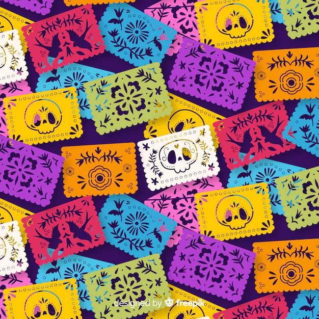 Free Vector | Hand drawn día de muertos pattern