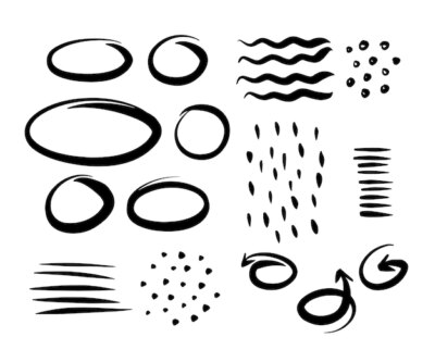 Free Vector | Hand drawn doodles and circles collection
