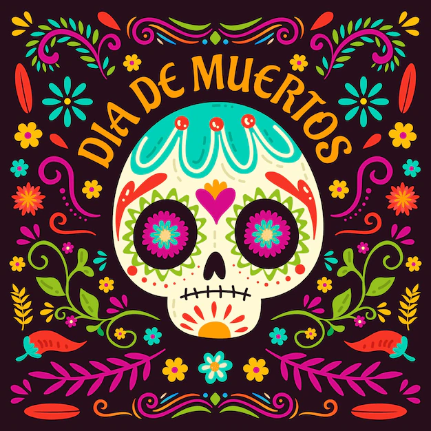 Free Vector | Hand drawn flat dia de muertos illustration