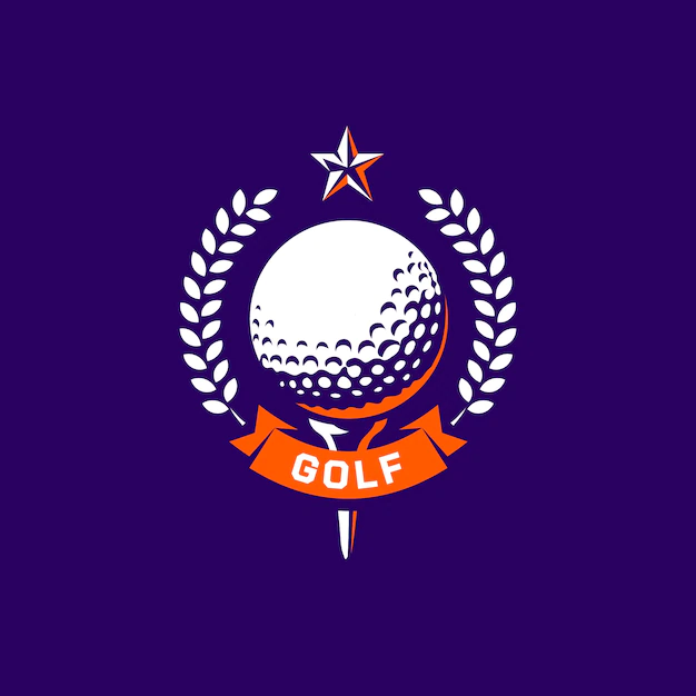 Free Vector | Hand drawn golf logo template