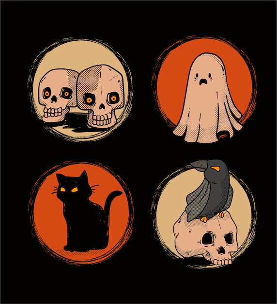 Free Vector | Hand drawn halloween elements collection