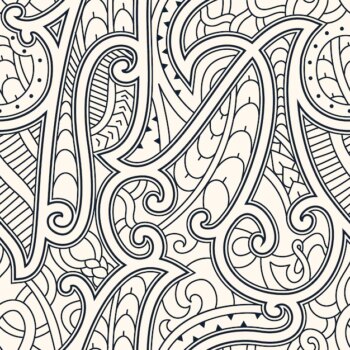 Free Vector | Hand drawn maori tattoo pattern