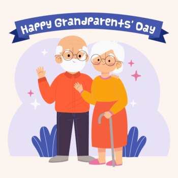Free Vector | Hand drawn national grandparents day illustration