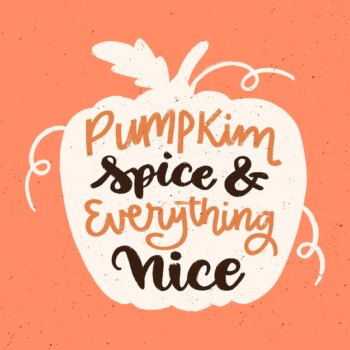 Free Vector | Hand drawn pumpkin spice lettering