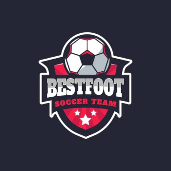Free Vector | Hand drawn soccer logo template