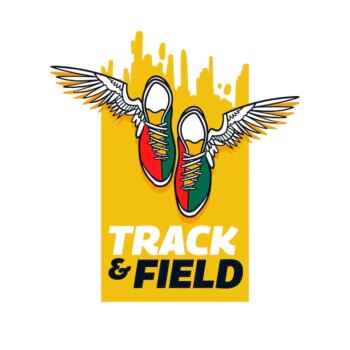 Free Vector | Hand drawn track and field logo