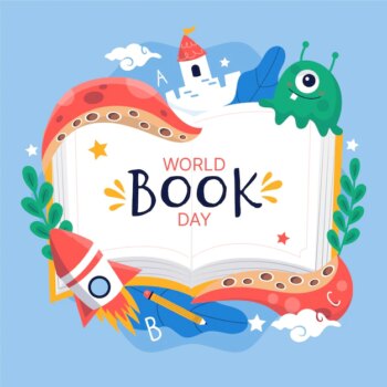 Free Vector | Hand drawn world book day illustration