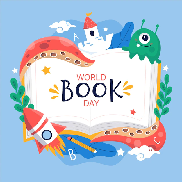 Free Vector | Hand drawn world book day illustration