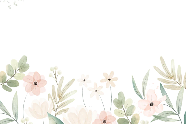 Free Vector | Hand painted watercolor floral background