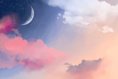 Free Vector | Hand painted watercolor pastel sky background