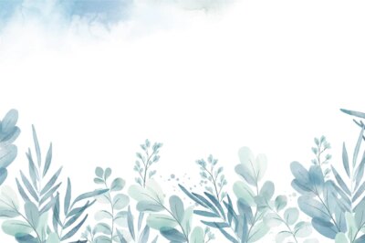 Free Vector | Hand painted watercolor plants background