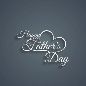 Free Vector | Happy father's day text background