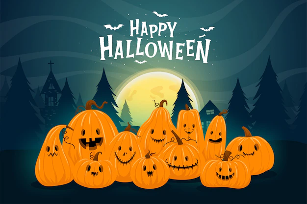 Free Vector | Happy halloween celebration