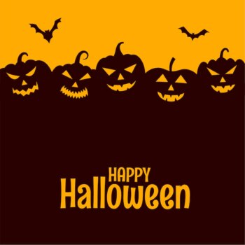 Free Vector | Happy halloween scary background with text space