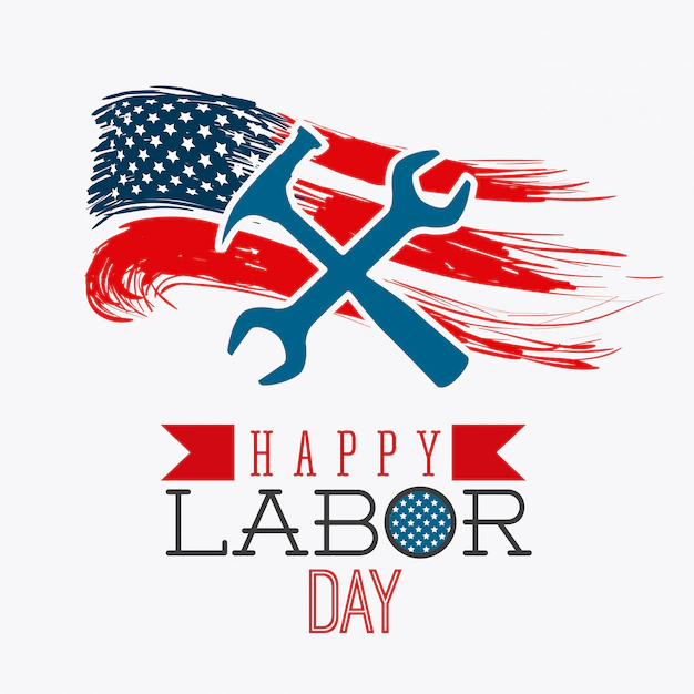 Free Vector | Happy labor day design.