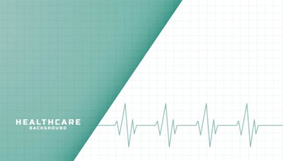 Free Vector | Healthcare and medical banner with heartbeat line