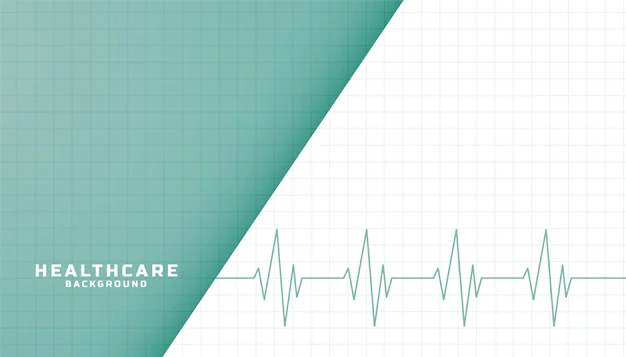 Free Vector | Healthcare and medical banner with heartbeat line
